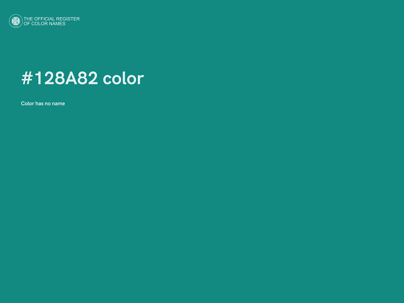 #128A82 color image