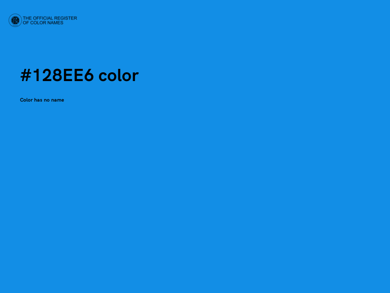 #128EE6 color image