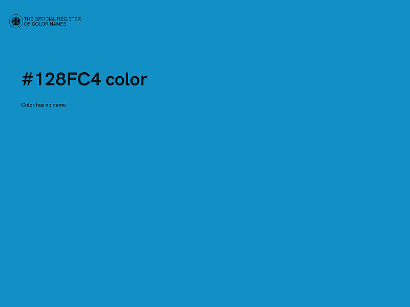 #128FC4 color image