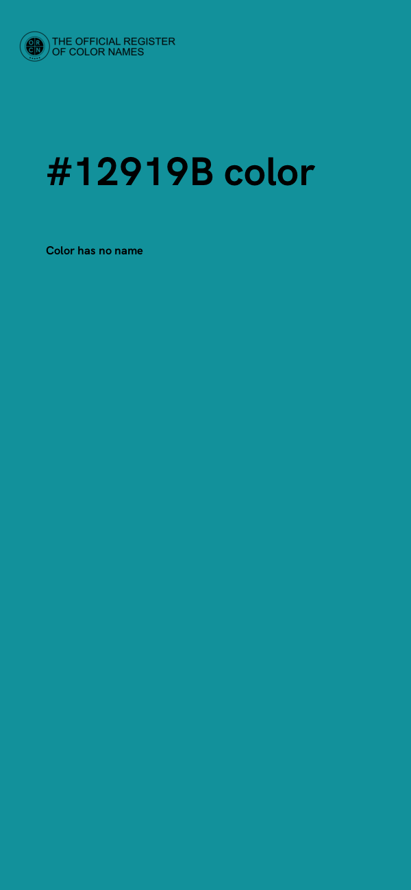 #12919B color image