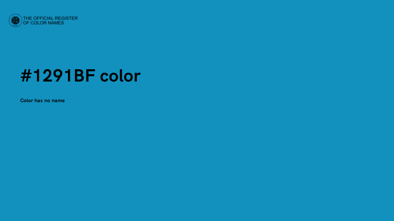 #1291BF color image