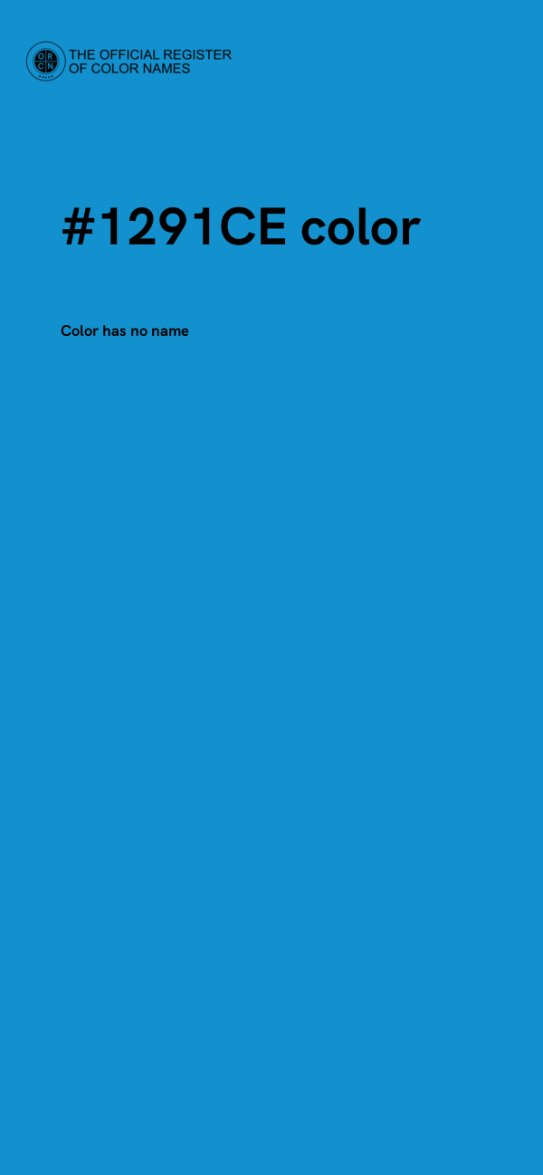 #1291CE color image