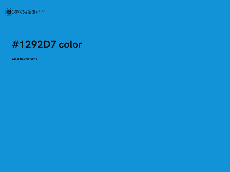 #1292D7 color image