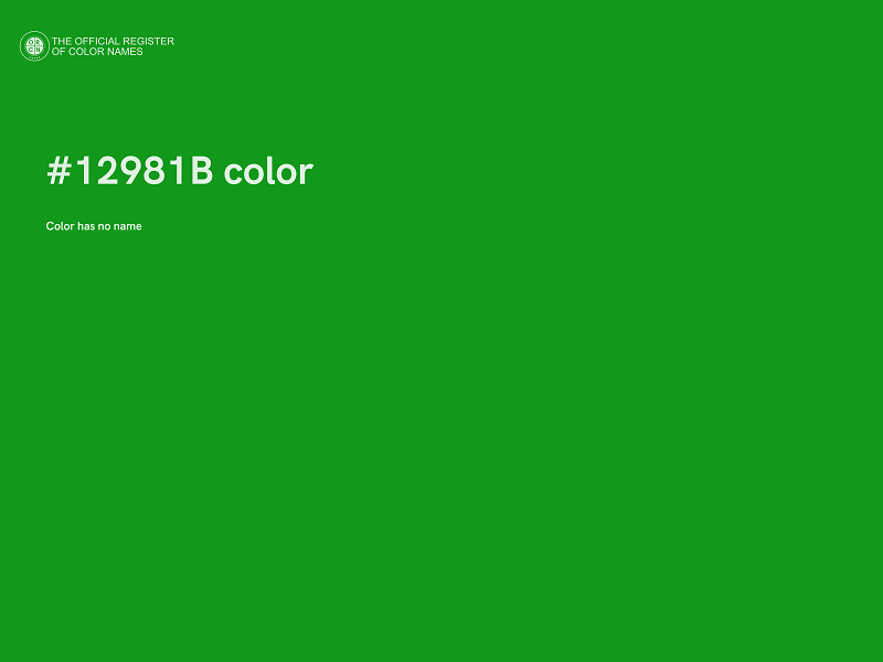 #12981B color image