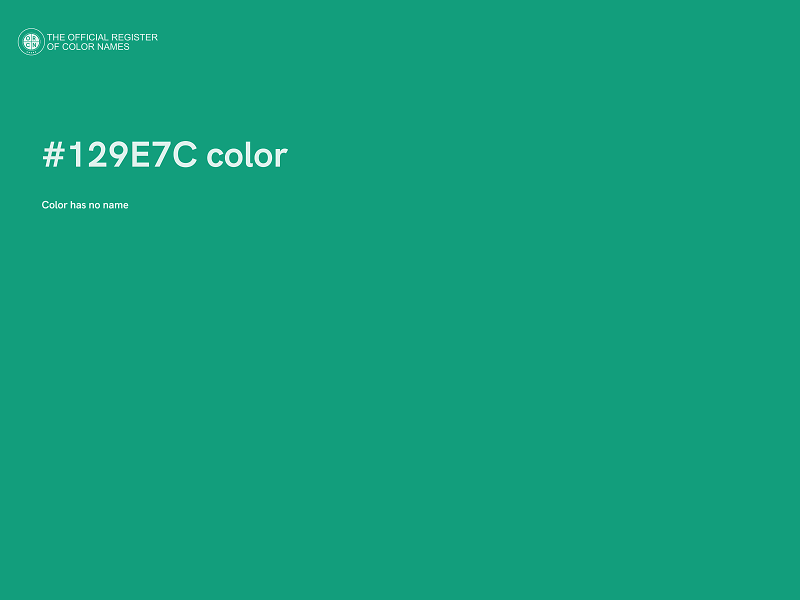 #129E7C color image