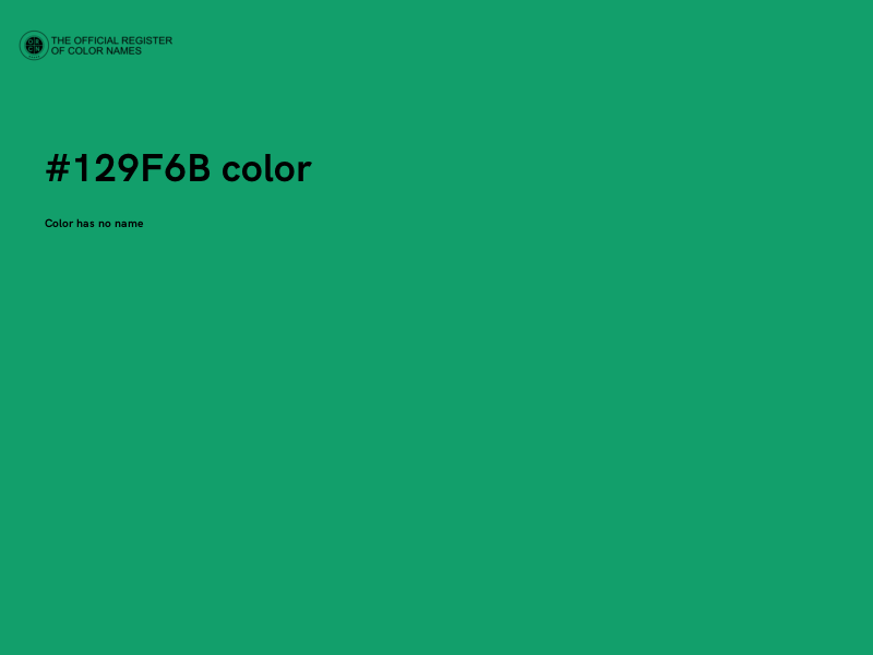 #129F6B color image