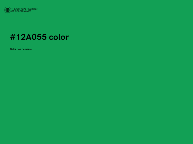 #12A055 color image