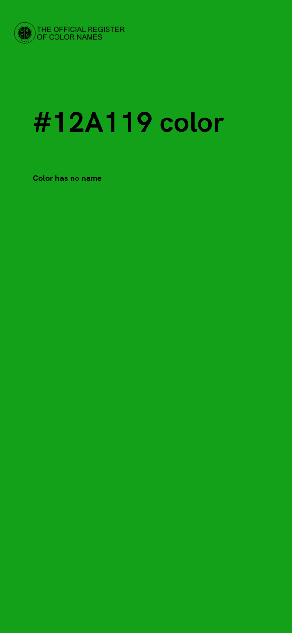 #12A119 color image