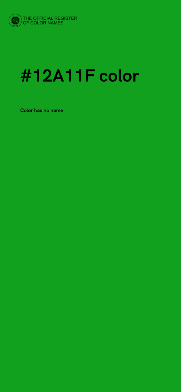 #12A11F color image