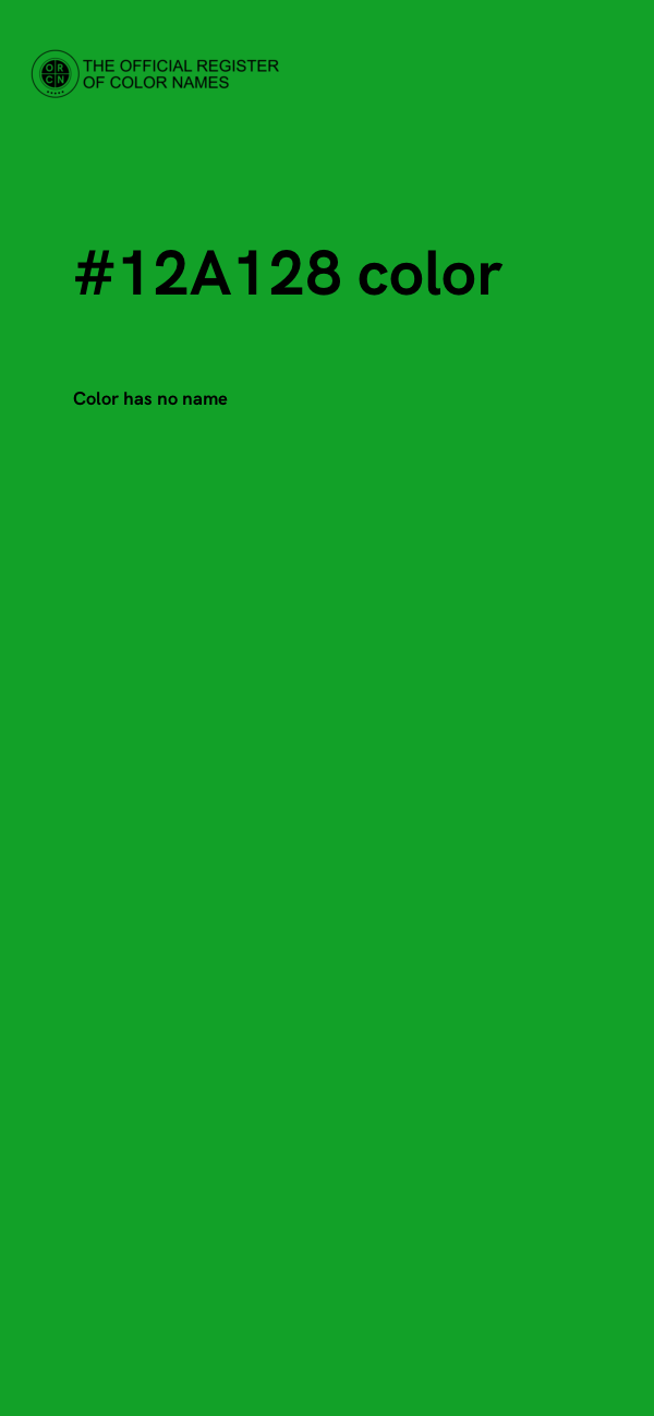 #12A128 color image