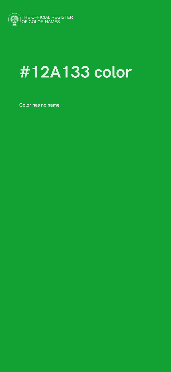 #12A133 color image