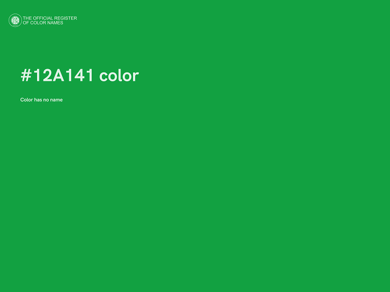 #12A141 color image