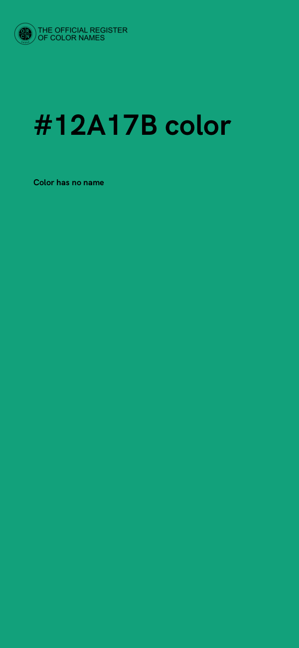 #12A17B color image