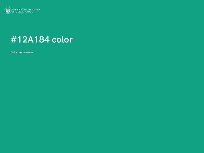 #12A184 color image