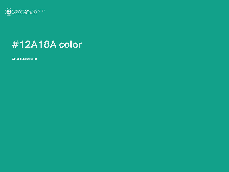 #12A18A color image