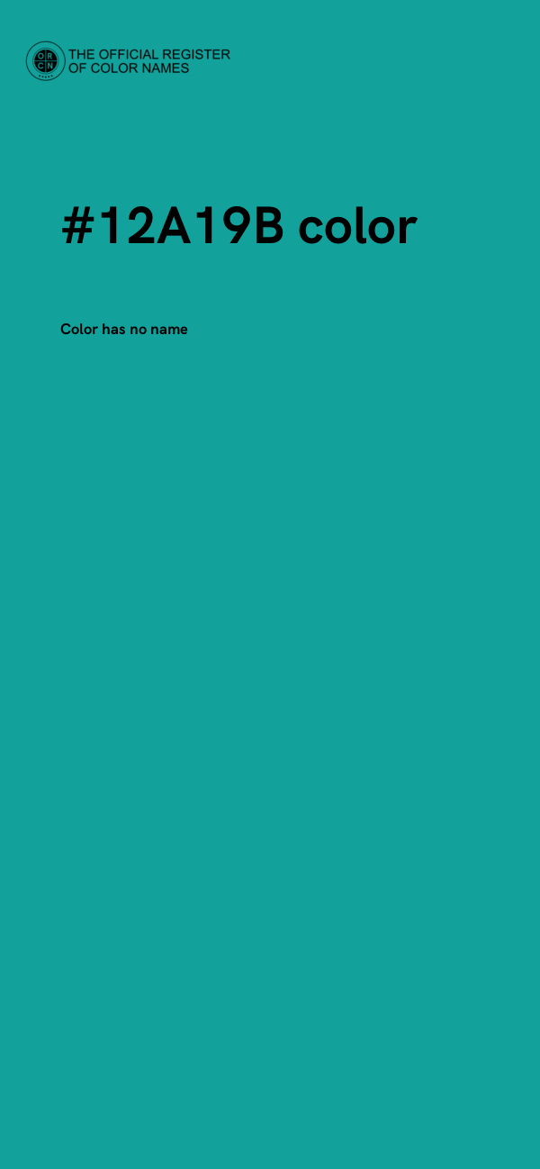 #12A19B color image
