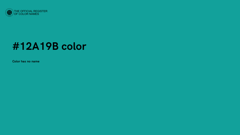 #12A19B color image