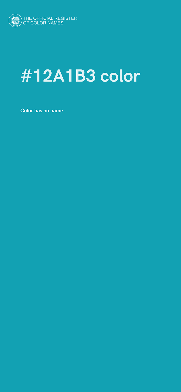 #12A1B3 color image
