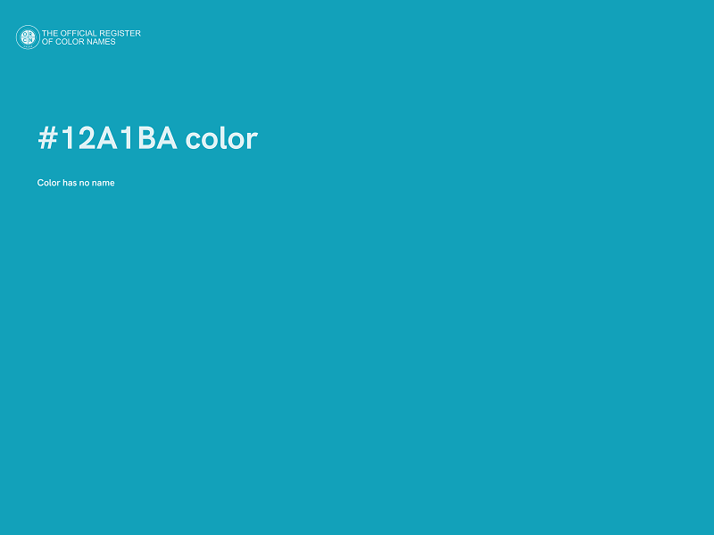 #12A1BA color image