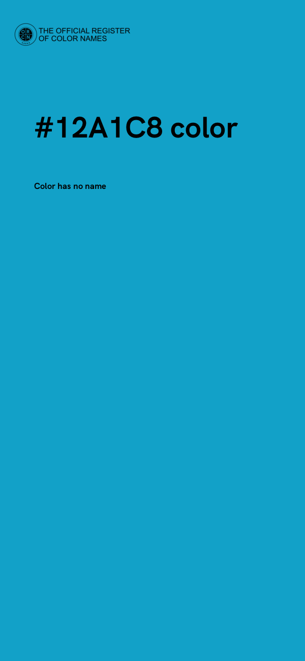 #12A1C8 color image