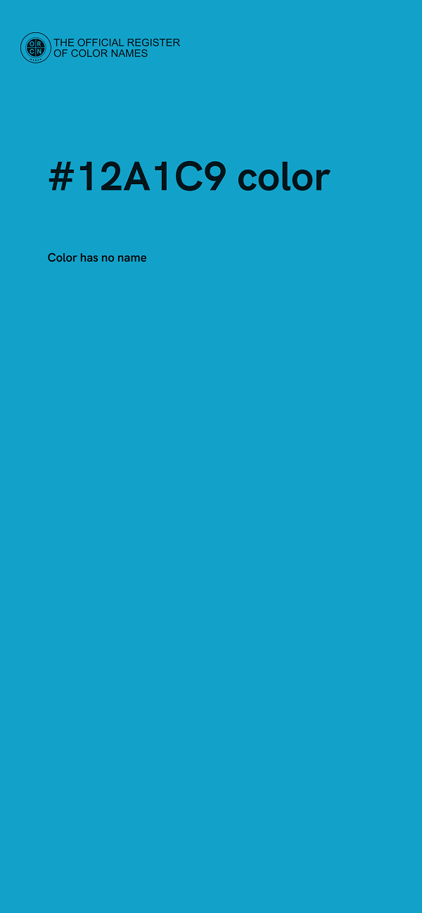 #12A1C9 color image