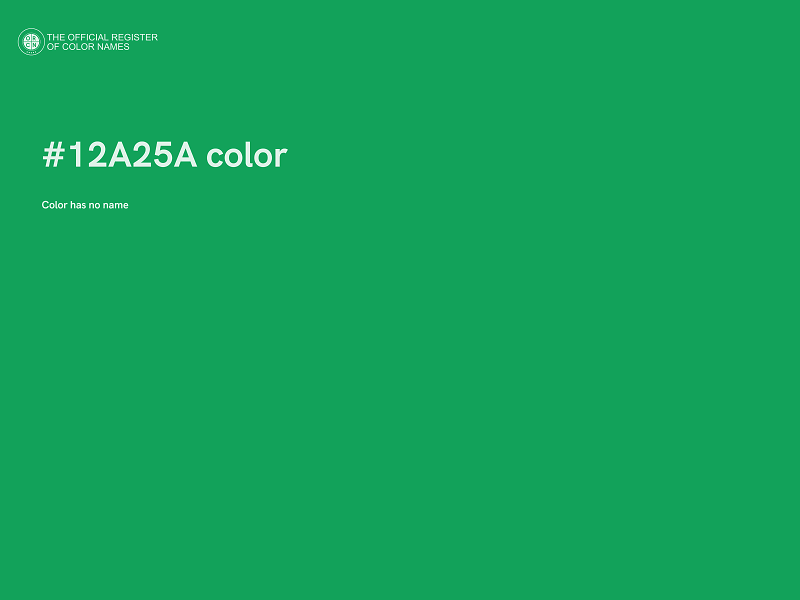 #12A25A color image