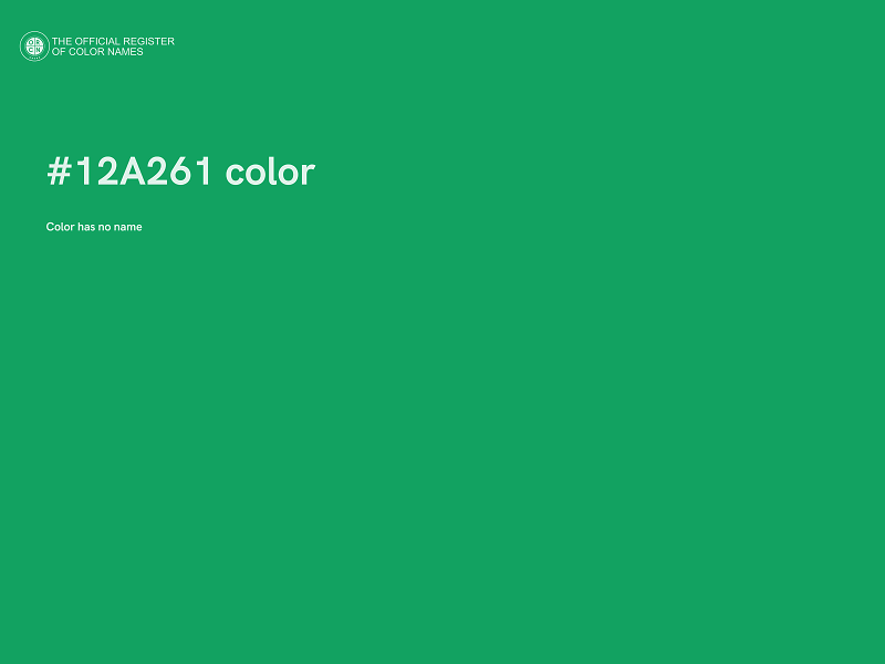 #12A261 color image