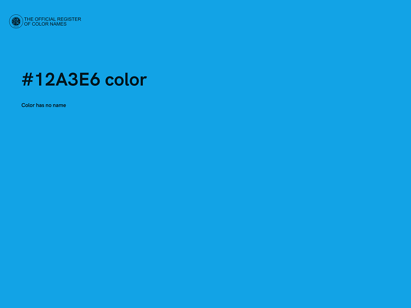 #12A3E6 color image