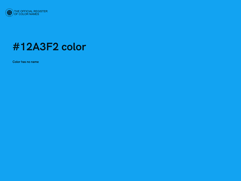 #12A3F2 color image