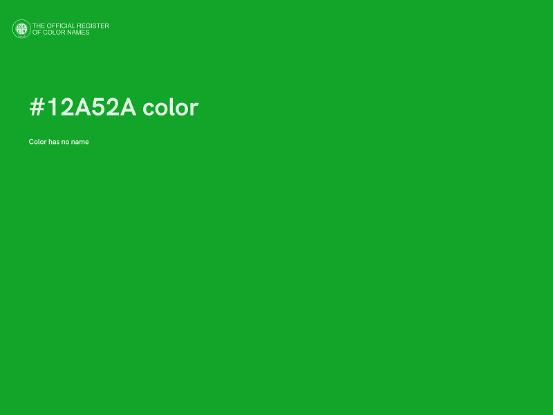 #12A52A color image