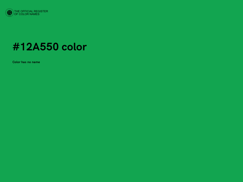 #12A550 color image