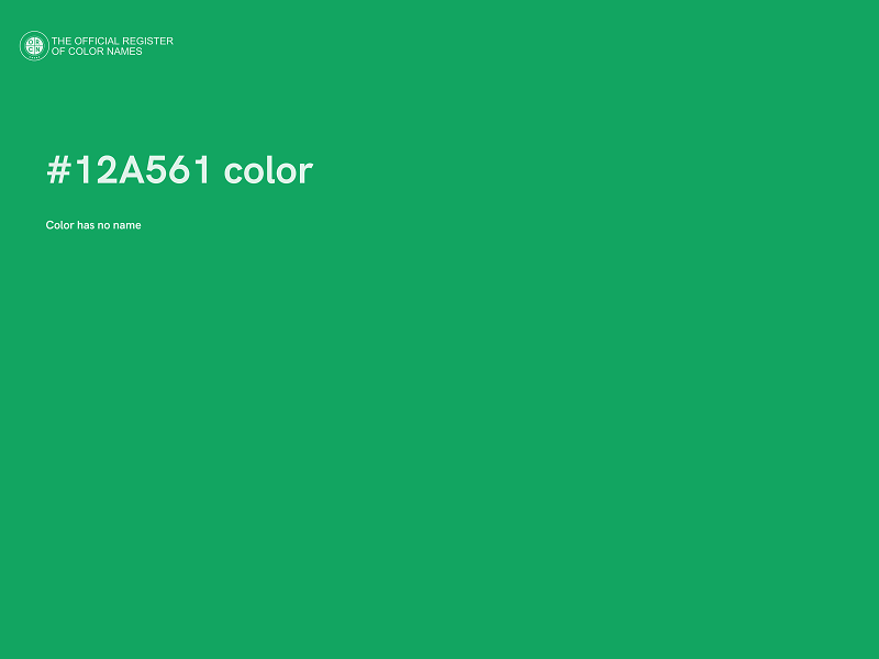 #12A561 color image
