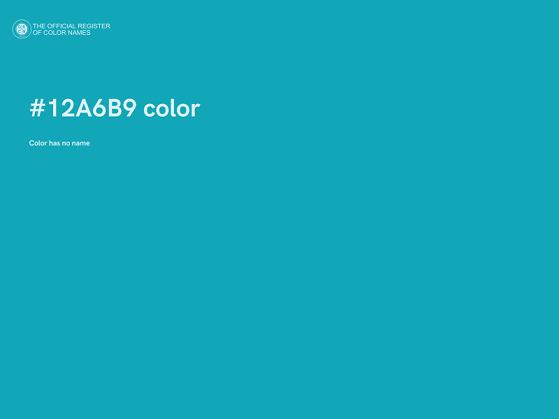 #12A6B9 color image