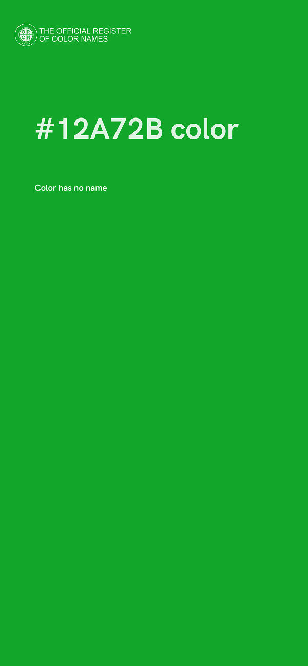 #12A72B color image