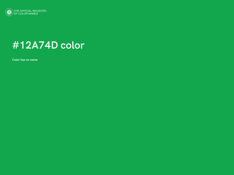 #12A74D color image