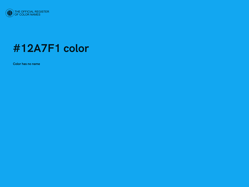 #12A7F1 color image