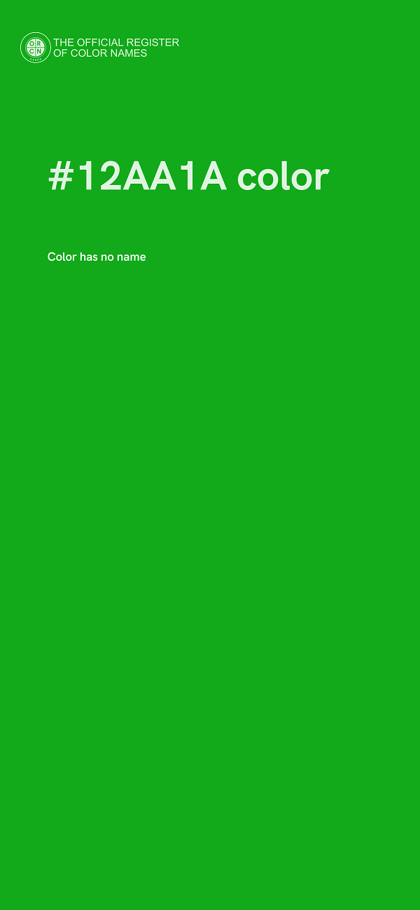 #12AA1A color image