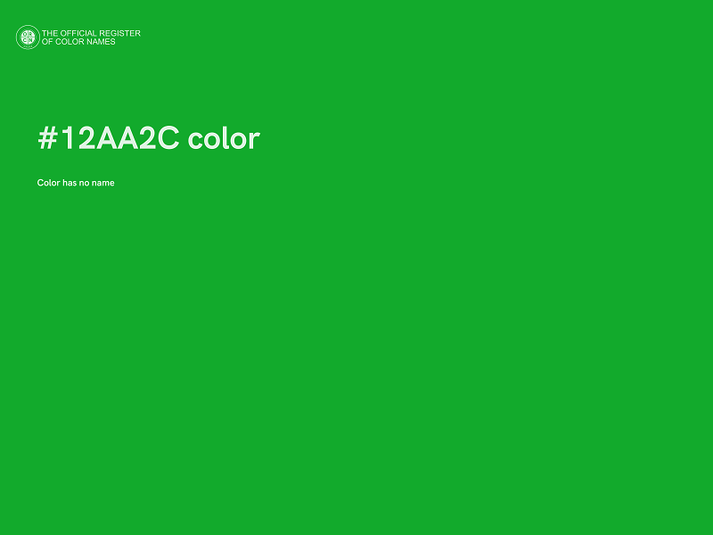 #12AA2C color image