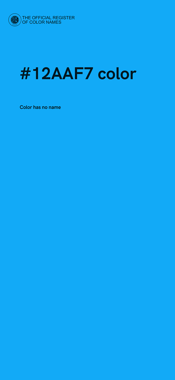 #12AAF7 color image