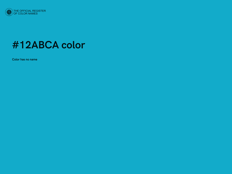 #12ABCA color image