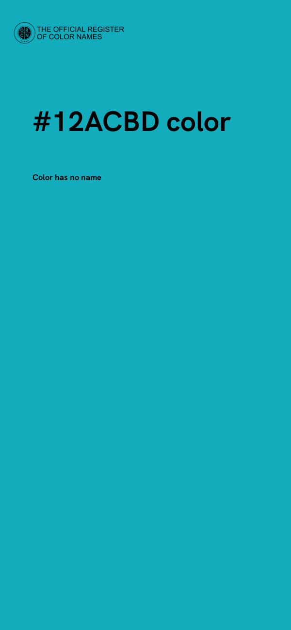 #12ACBD color image