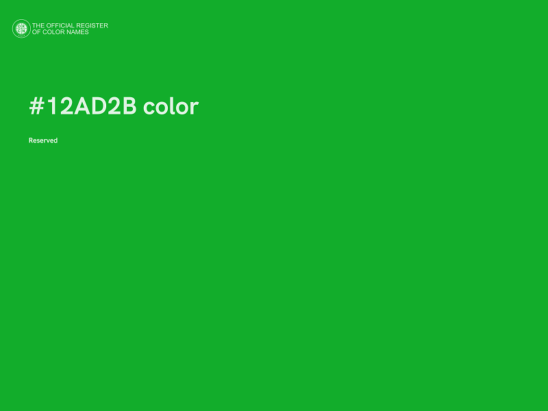 #12AD2B color image