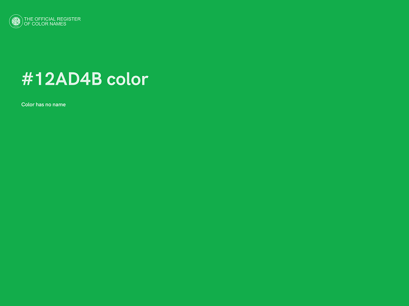 #12AD4B color image