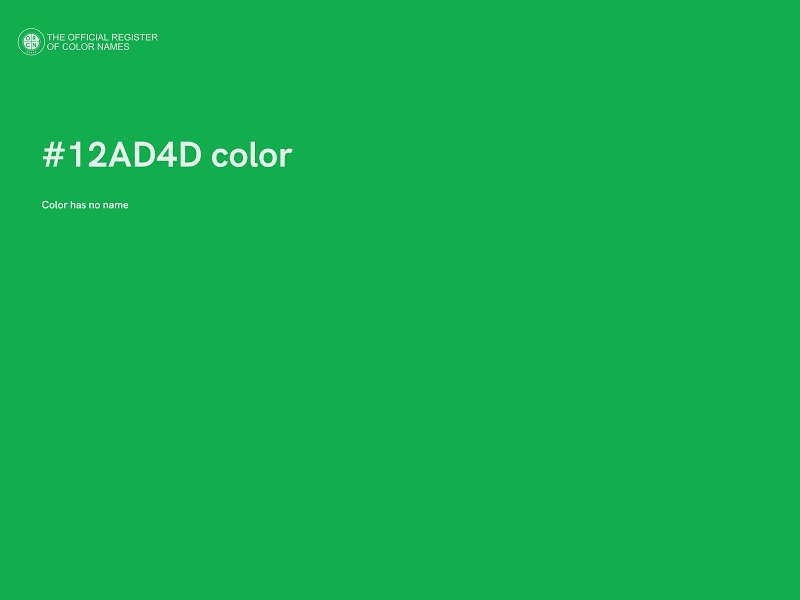 #12AD4D color image