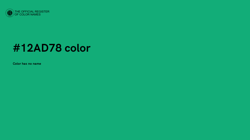 #12AD78 color image