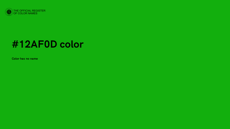 #12AF0D color image
