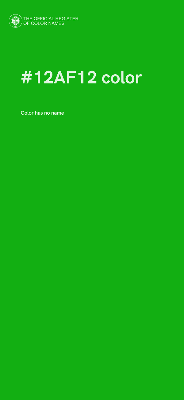 #12AF12 color image