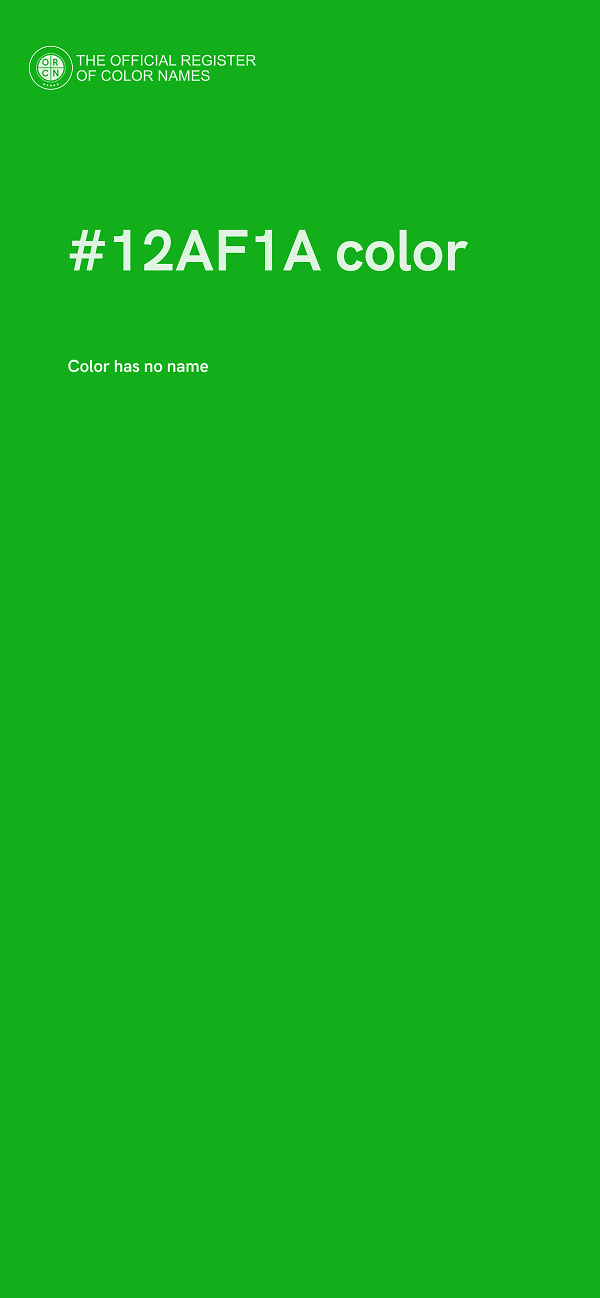 #12AF1A color image