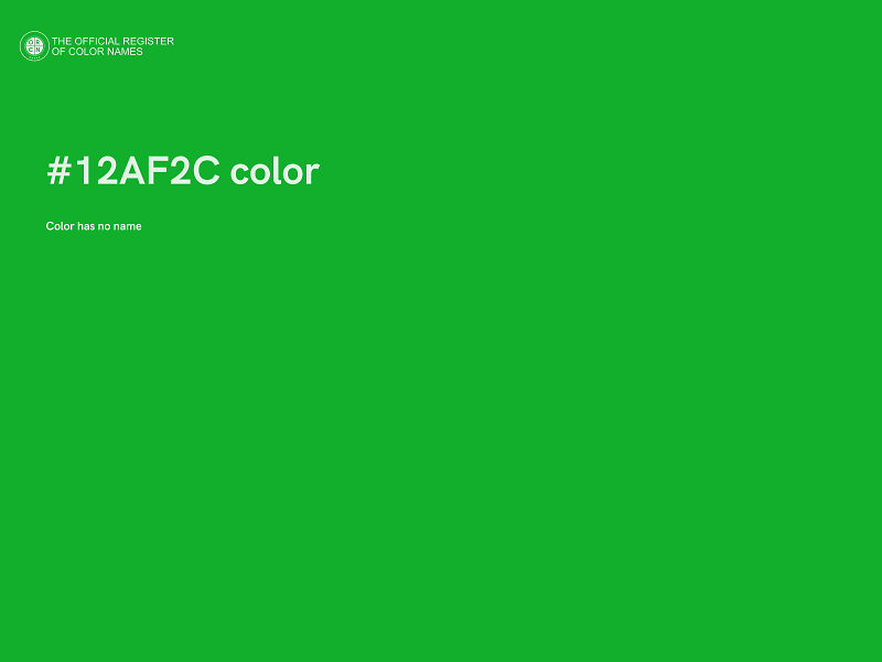 #12AF2C color image