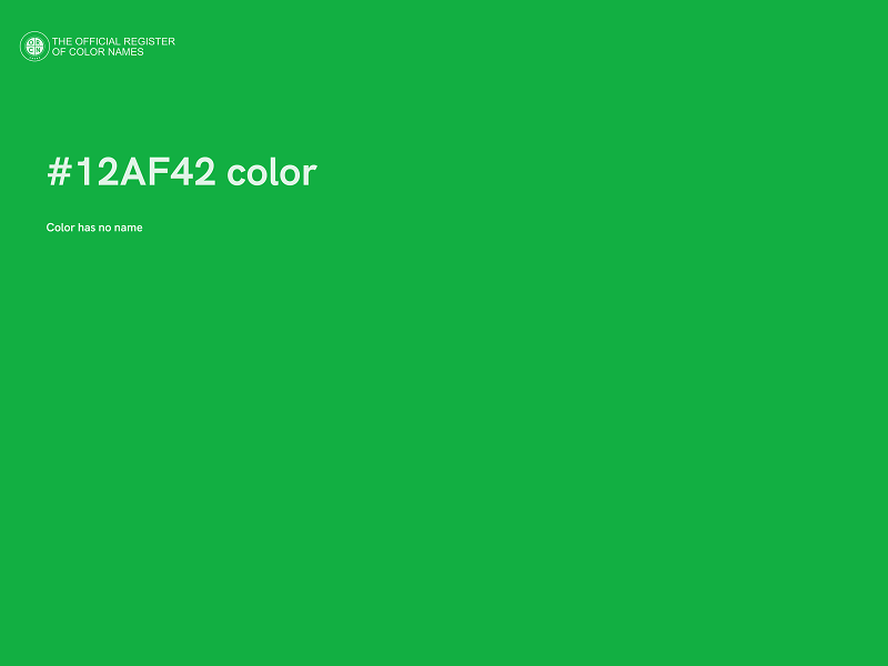 #12AF42 color image